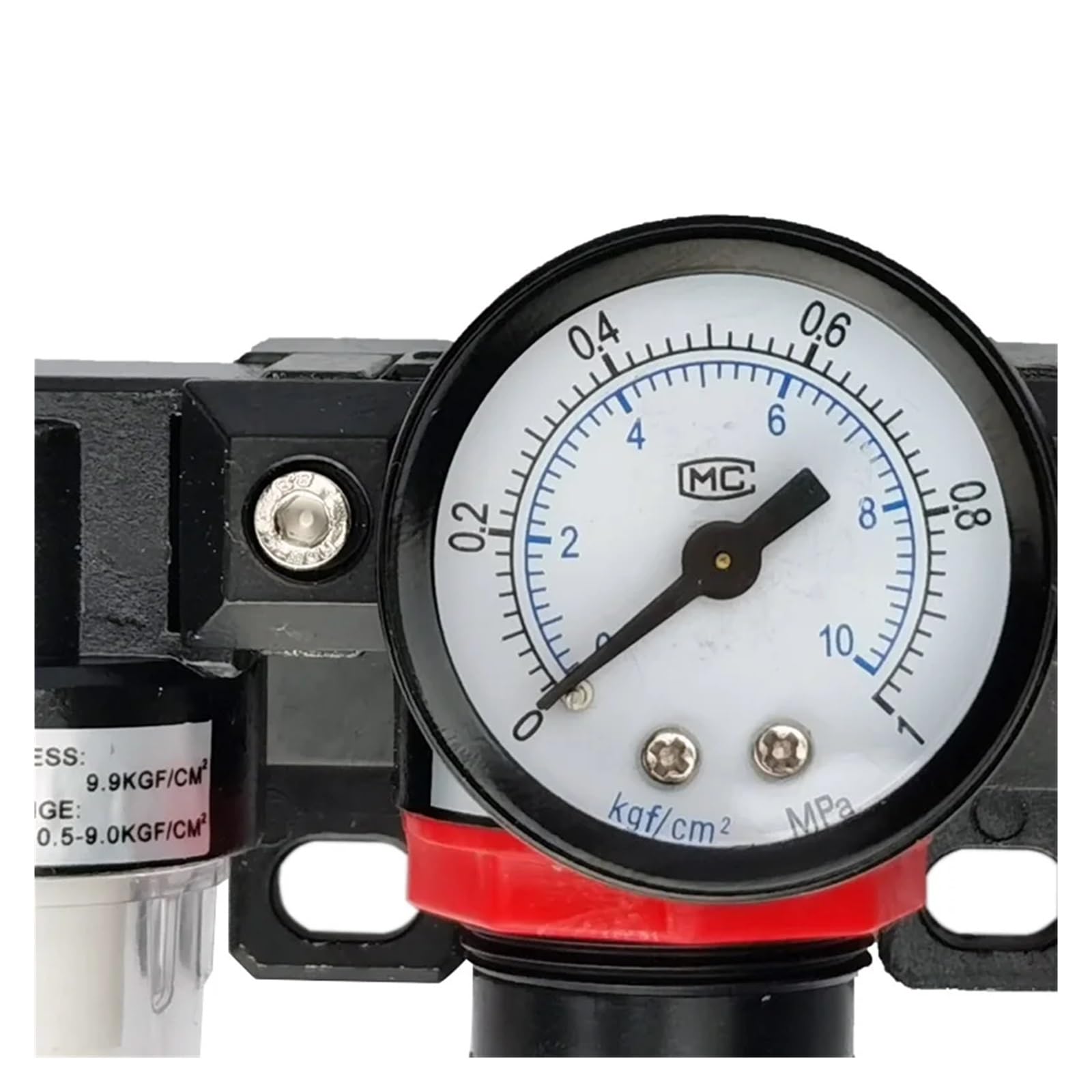 AC2000-2.25 pulgadas regulador de presión medidor compresor de aire filtro separador de humedad aceite para deshumidificador de agua (accesorios de 8 mm)