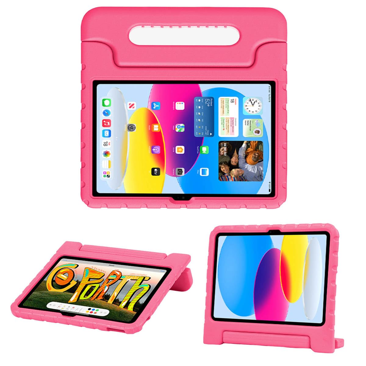 imoshion Tablethülle Kidsproof Rosa Soft Case/Backcover