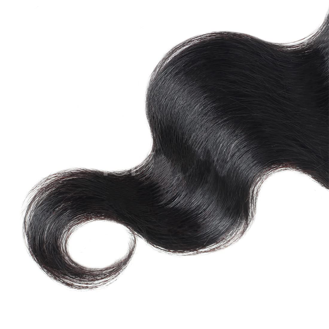 DIGAO 2x4 Lace Closure Brazilian Body Wave 100% Human Hair Closure With Baby Hair Middle Part Remy Natural Color (10INCH)
