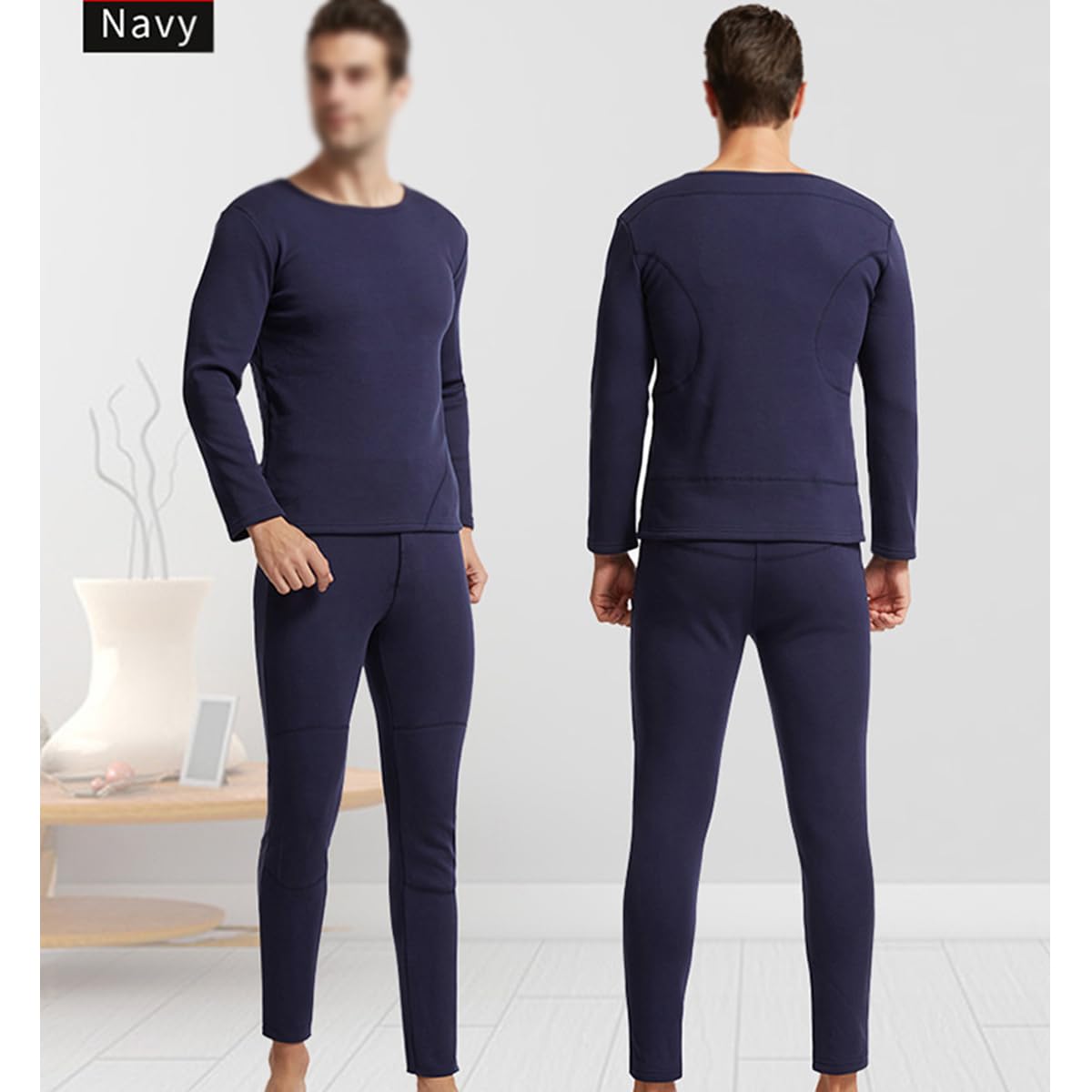 Ropa Interior térmica calefactable para Hombre con 16 Zonas de Calentamiento, Conjunto de Camisa y pantalón, Ropa Interior térmica eléctrica USB para Moto, Caza y esquí (batería Externa)