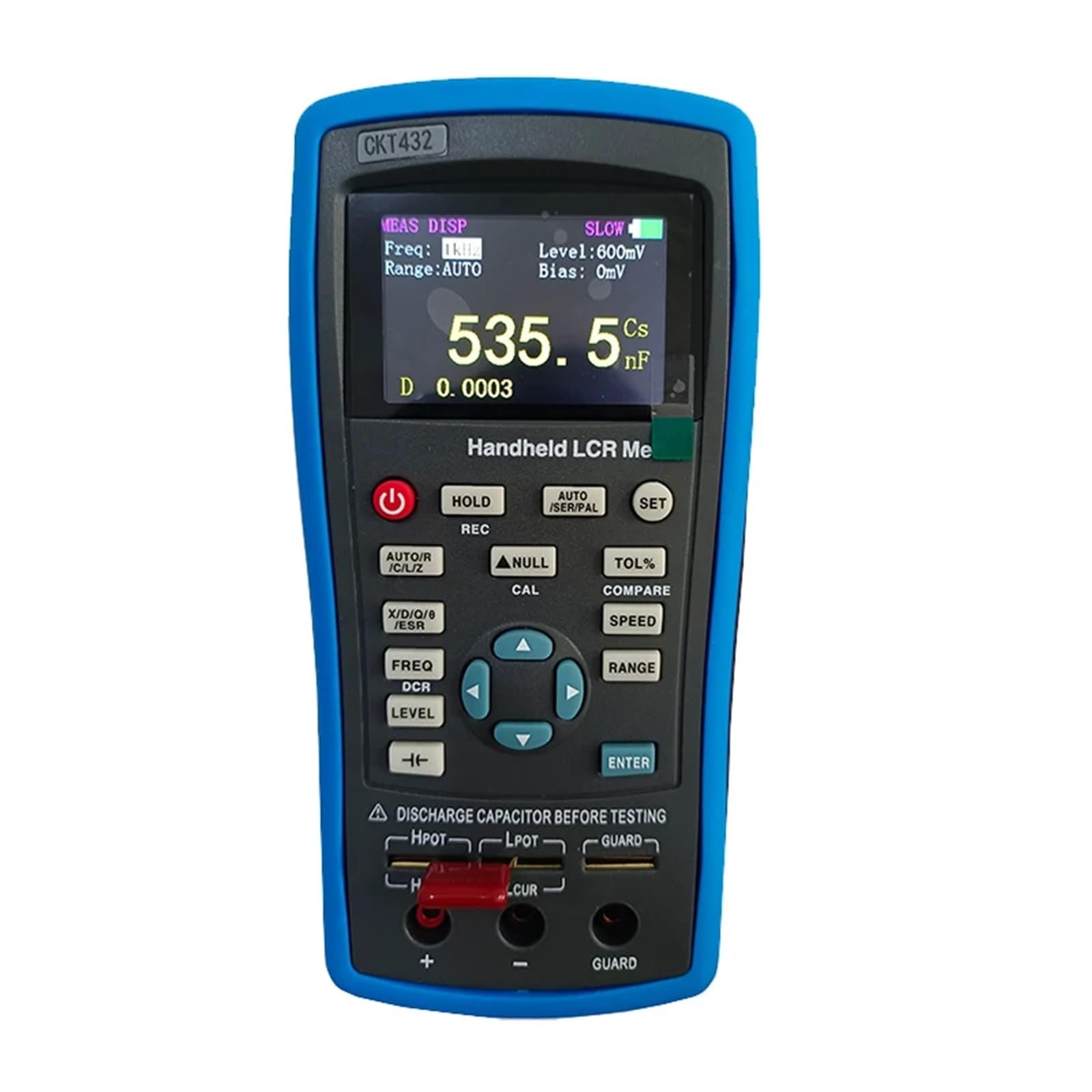 Probador de Condensadores, Medidor LCR portátil CKT431 Instrumento de Prueba de componentes ESR CKT431 CKT432 CKT433(CKT431 (10KHz))