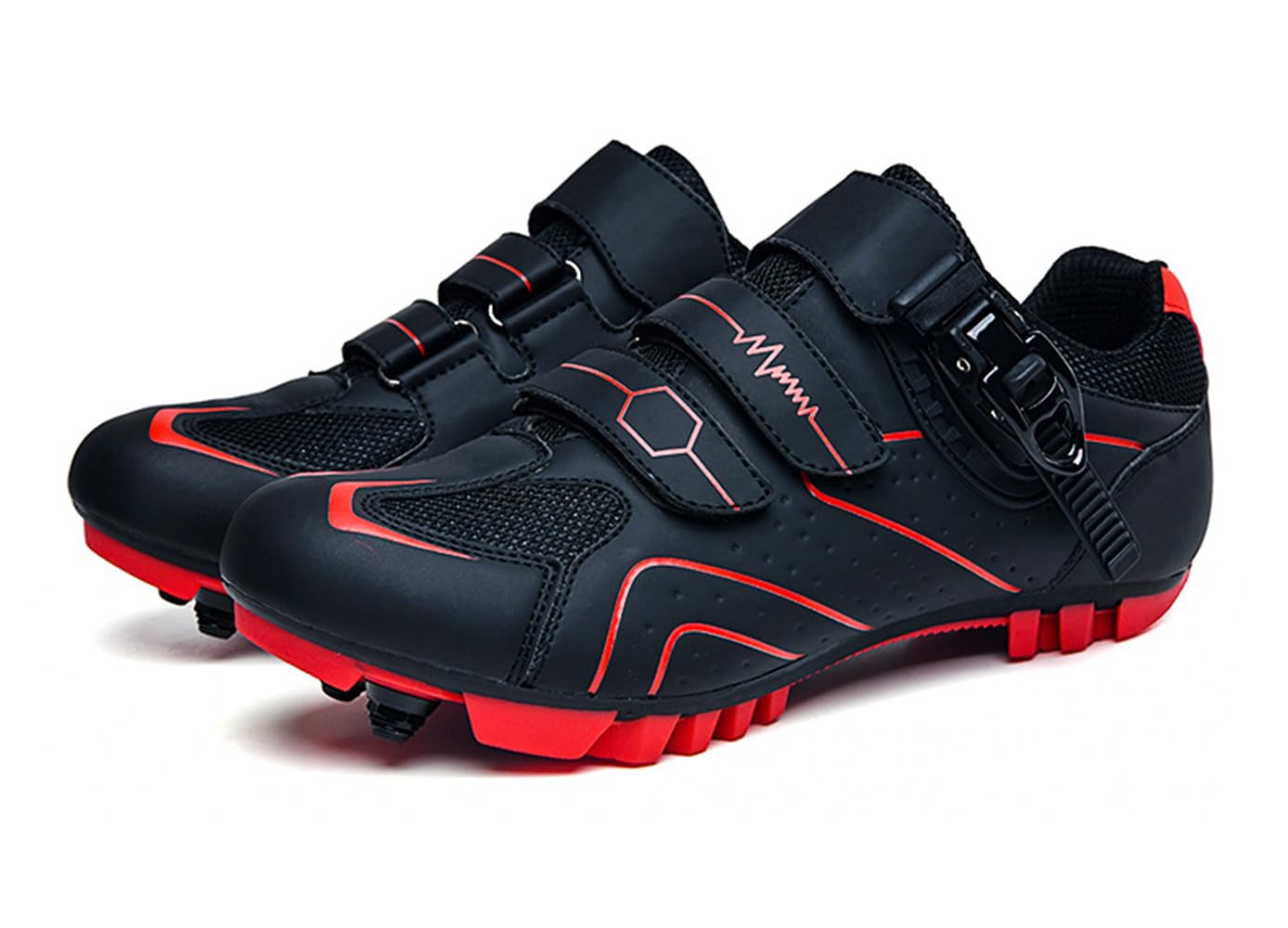 Hixingo Zapatilla de Ciclismo Hombre y Mujer, Zapatos Bicicleta de Carretera Exterior MTB Compatibles con SPD/SPD-SL Lock System, Zapatillas de Ciclismo Unisex Adulto Respirables