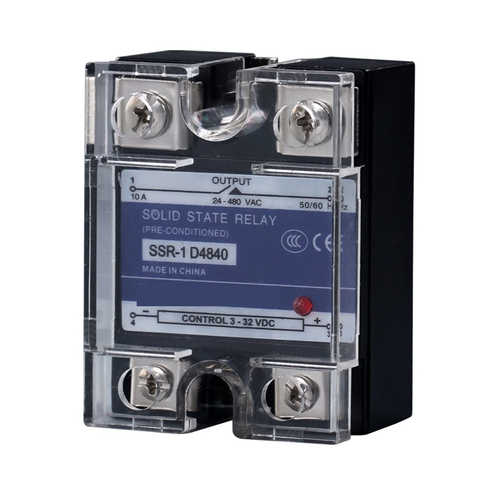 Relais statique monophasé 40DA commande AC 40a pour automatisation industrielle - 7