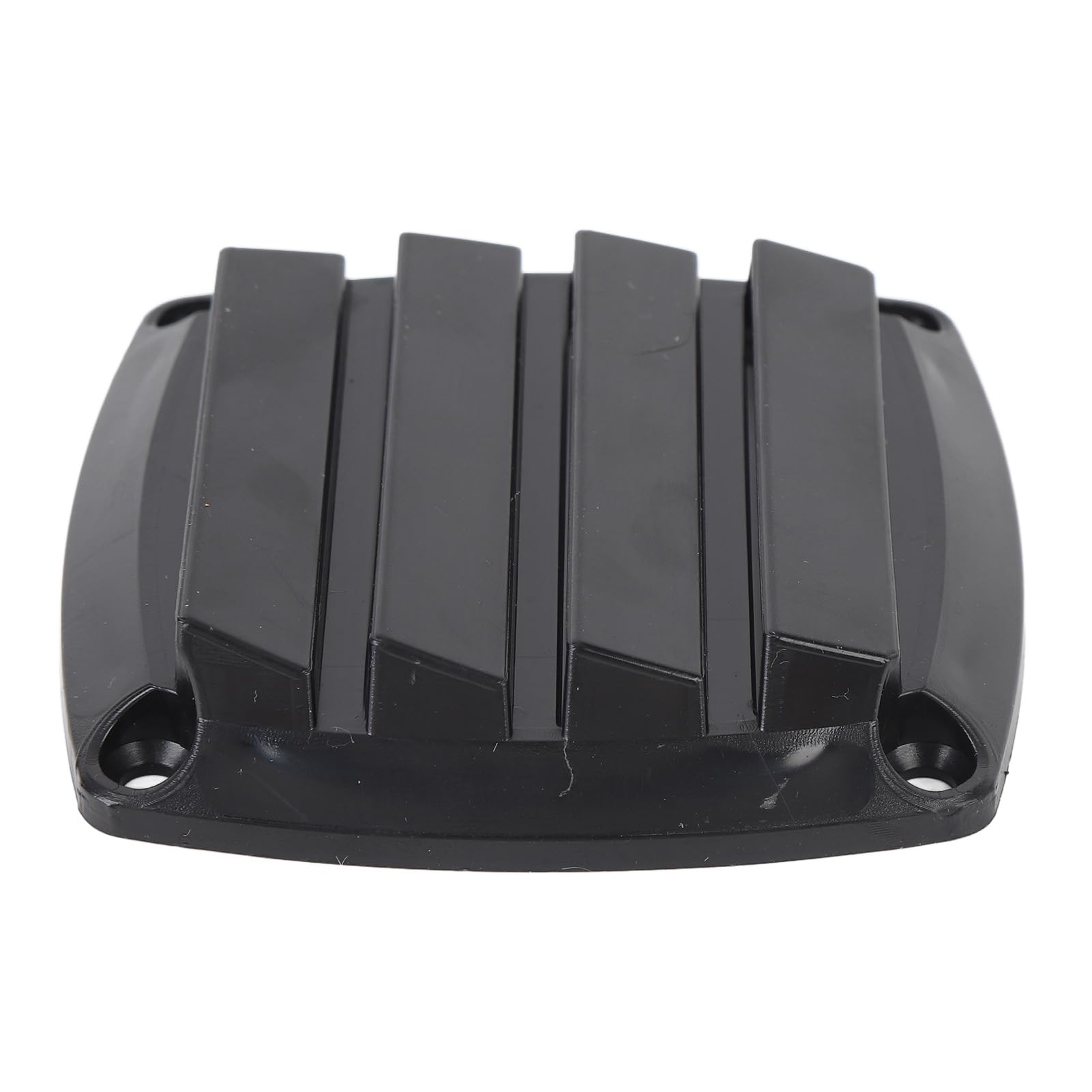 JAOCDOEN Louvered Flush Plastic Thru Vent 3in Boat Vent Easy Installation Optimal Airflow for Boat RV Boats Airflow Vent Cover RV Louver Grille Cover (Black)