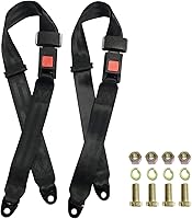 ROSSROLLA Golf Cart Seat Belt Kit 2-Pack - Universal Adjustable Safety Belts for EZGO, Yamaha, Club Car, UTV Front/Rear Seats