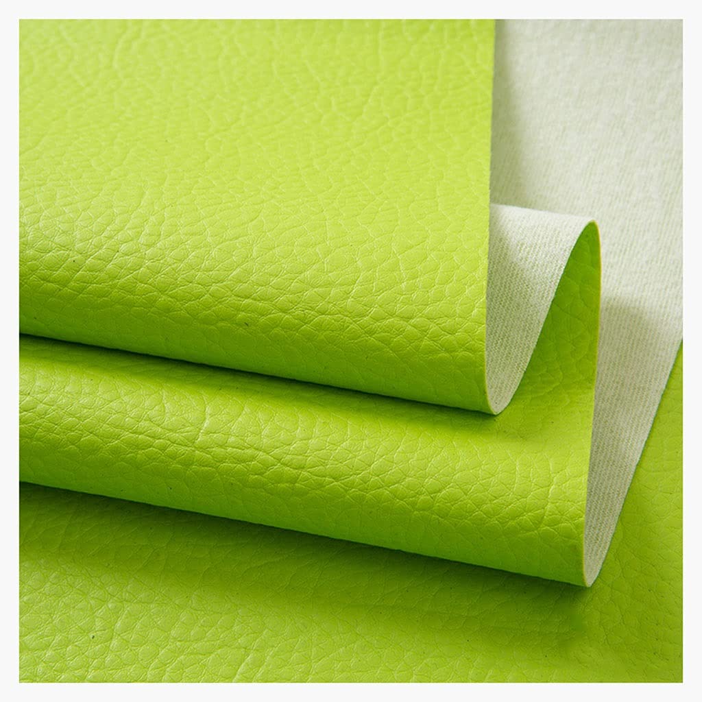Tela De Cuero Artificial Cuero Sintético Para Coche Barco Tela De Cuero Ropa Confección Tapicería Por Metros De Polipiel For Tapizar - Para Cojines De Coche(Green,1.4X6m)