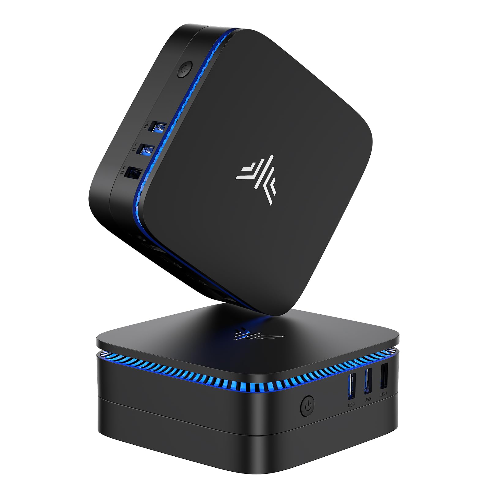 NiPoGi AK1PLUS Mini PC Ιntel Celeron N5030 (MAX 3,1GHz)16GB RAM+512GB SSD | WiFi5+BT4.2 Meglio di N3350/N3450 Due Display 4K@60Hz ,Supporto 2.5" SATA3.0 SSD W11 Pro LAN Lavoro D'ufficio e Telelavoro