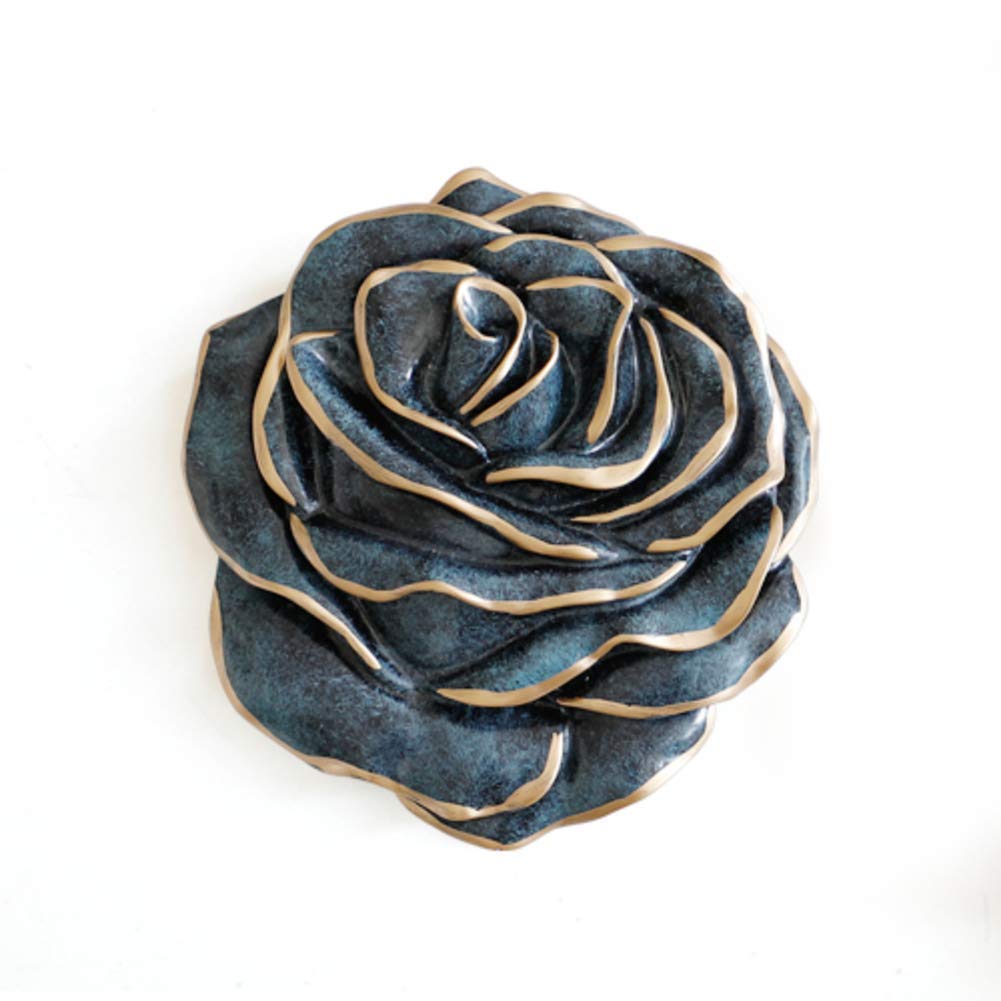 Cadeau décoration murale résine fleur à suspendre originale 16cm