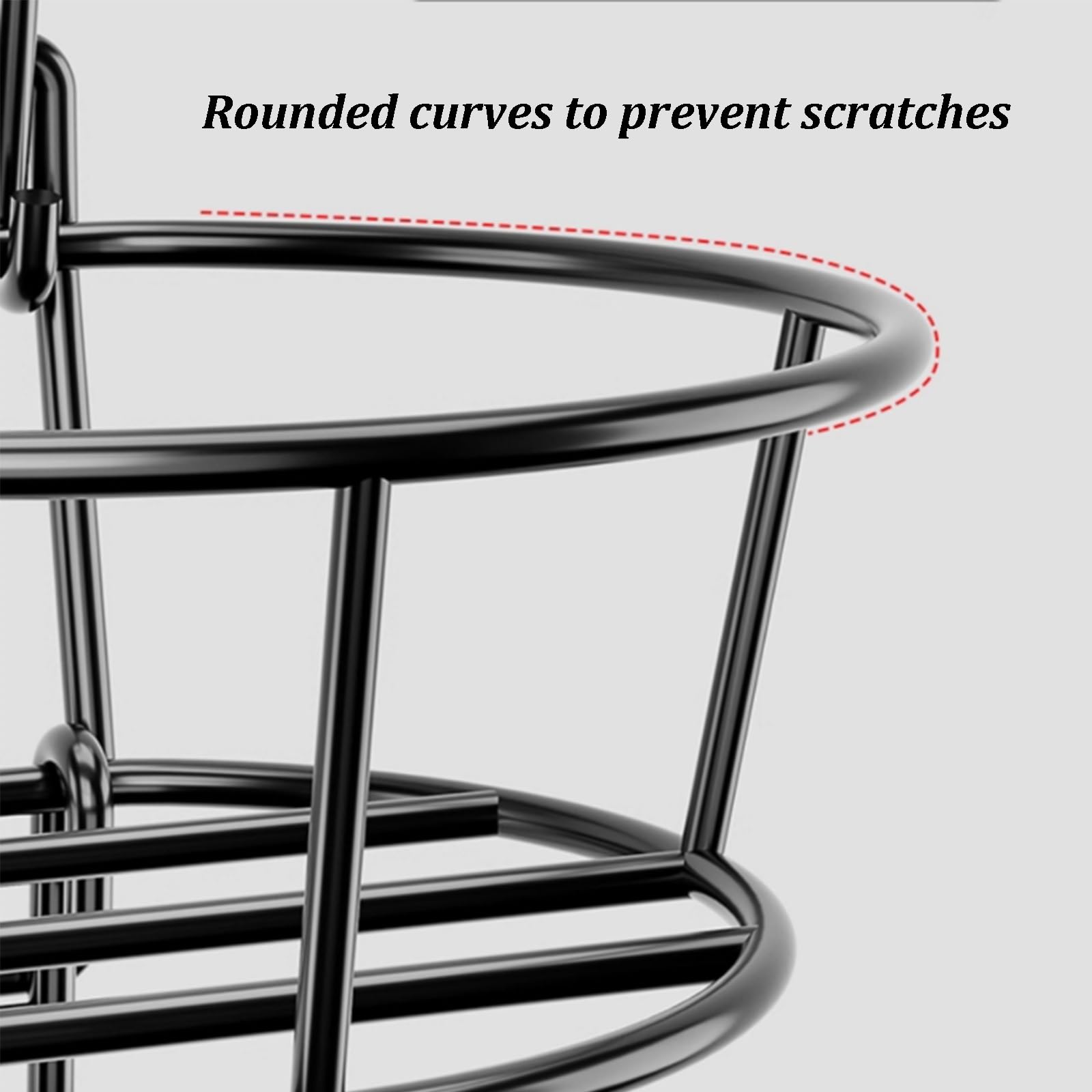 Soporte de hierro para macetas de balcón, diseño de gancho curvado, soporte reforzado para macetas para porche y patio, jardín, estante colgante duradero