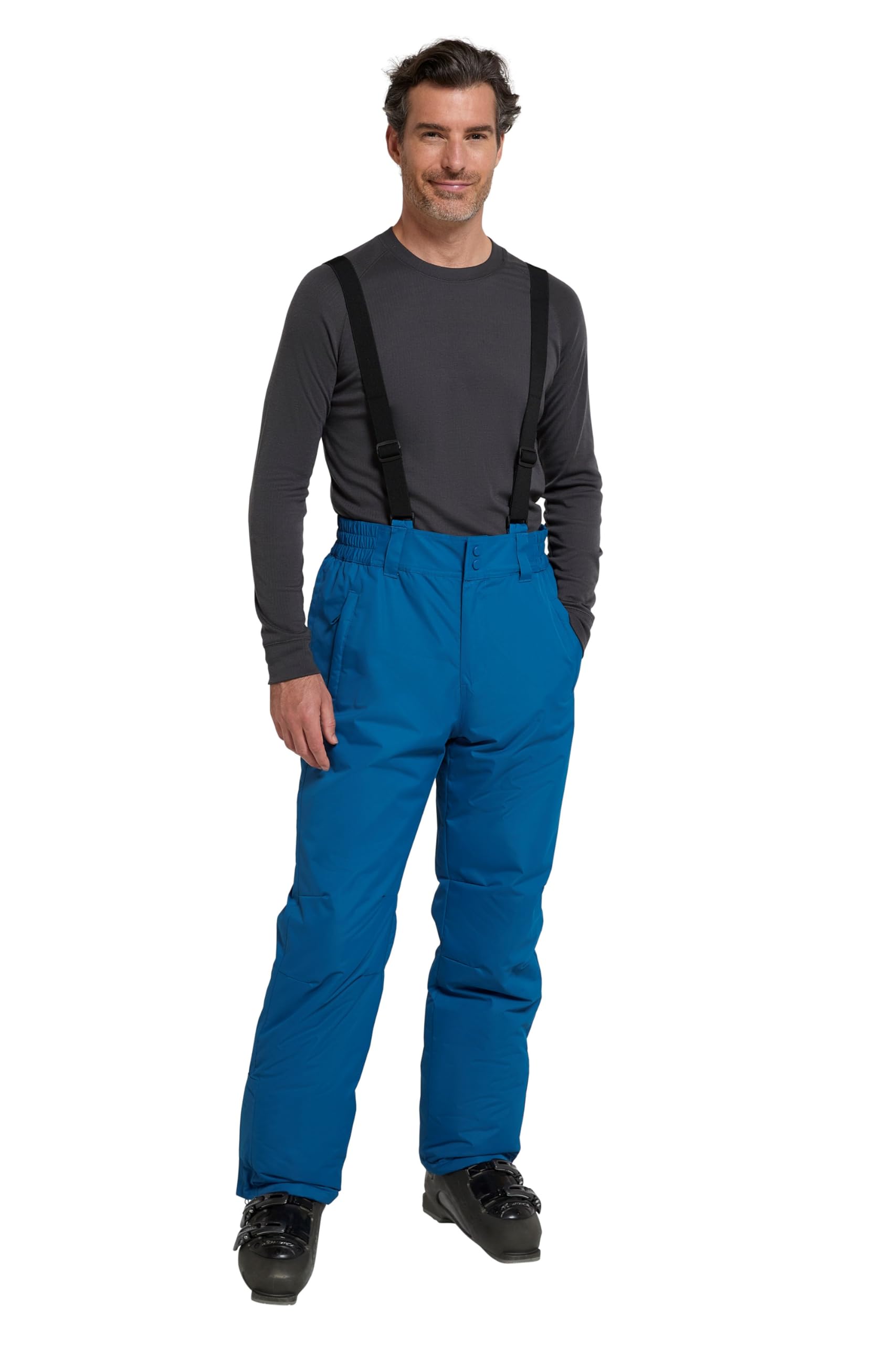 Mountain Warehouse Blue Dusk Ii Mens Ski Pants - Warm Padded Fleece Lined Trousers, Thermal Tested -20 °C & Snowpoof - Winter Skiing, Winter Sports, Walking 2XL Xxl Plus