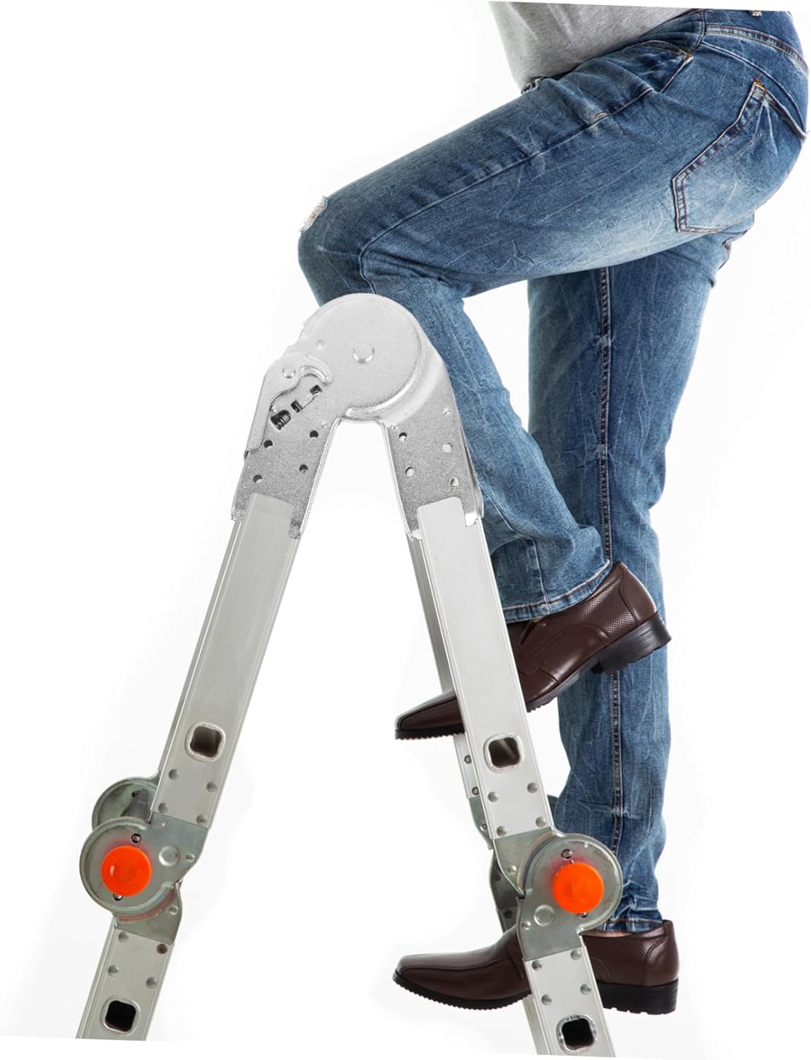 Uonlytech Heavy Duty Step Ladder Hinge Folding Ladder Accessory for and Quiet Use DIY Construction Projects