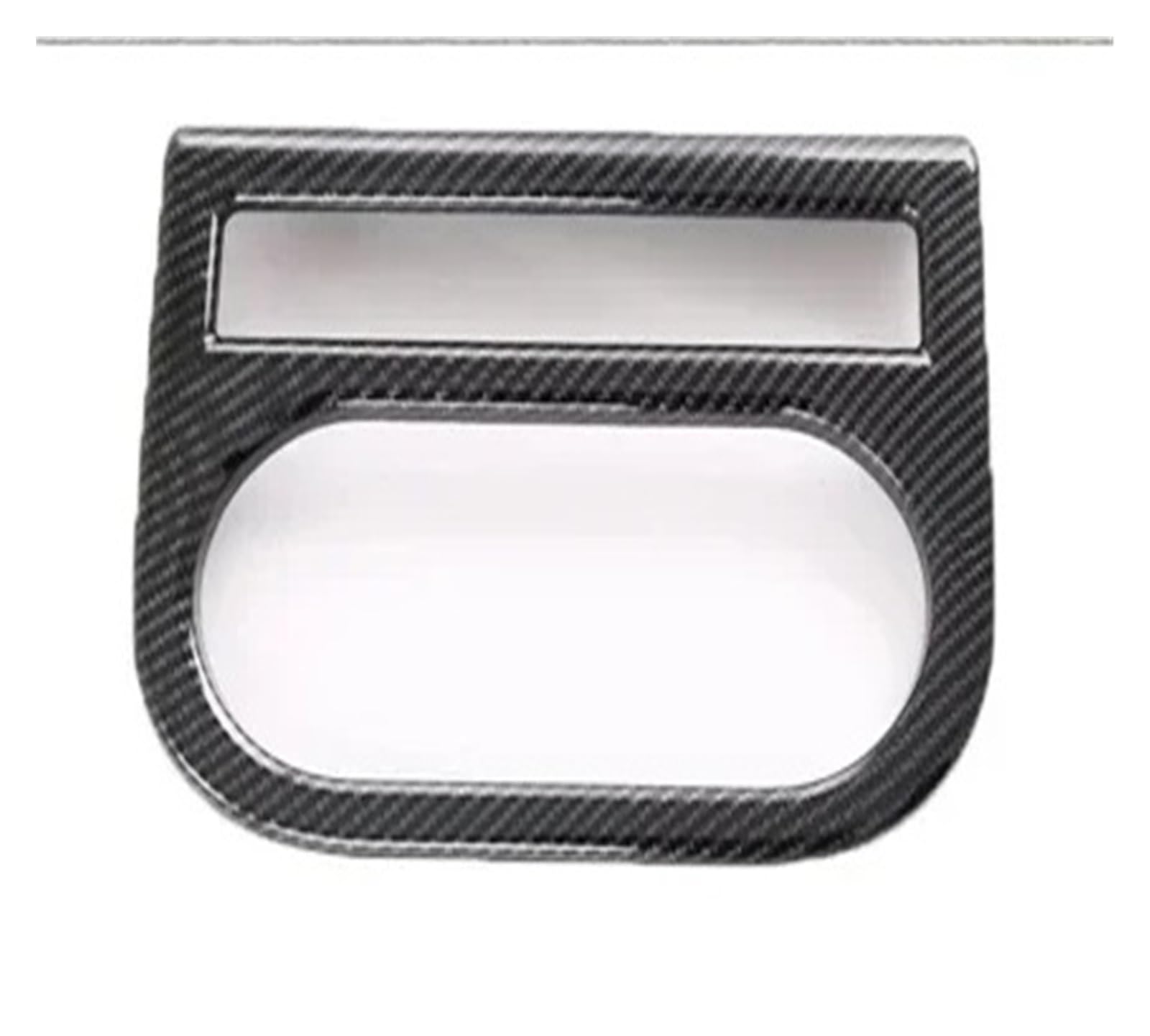 Interior Cover Trim Sticker Automotive Interior Carbon Fiber Rear Drainage Cup Frame Steering Wheel Decorative for Toyota for Bz4x 2022 2023(Rear Water Cup Cover)