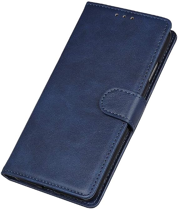 Asus Zenfone 9 /10 対応 手帳型 PUレザー ケース カード収納 スタンド機能付き マグネット式 財布型 YBLSSNW 青