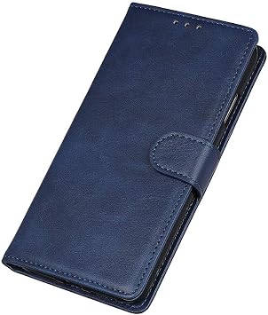 Asus Zenfone 9 /10 対応 手帳型 PUレザー ケース カード収納 スタンド機能付き マグネット式 財布型 YBLSSNW 青