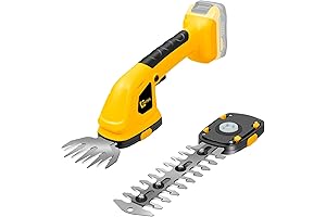 Cordless Hedge Trimmer - DeWalt Grass Shears, 2-in-1 Battery-Powered Grass Trimmer for Lawn and Garden