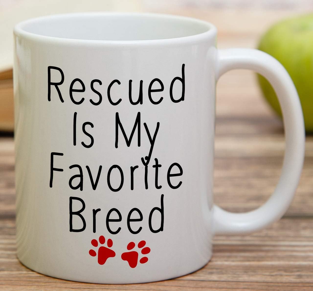 Retreez Rescued is My Favorite Breed Pet Cat Dog Lovers 11 Oz Coffee Mugs image 3