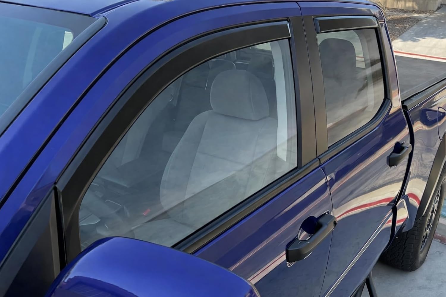 2019-2026 in-Channel Rain Guards for Dodge Ram 1500 Side Window Visor Deflectors Crew Cab Only Tinted Vent Shade Protectors 2020 2021 2022 2023 2024 2025