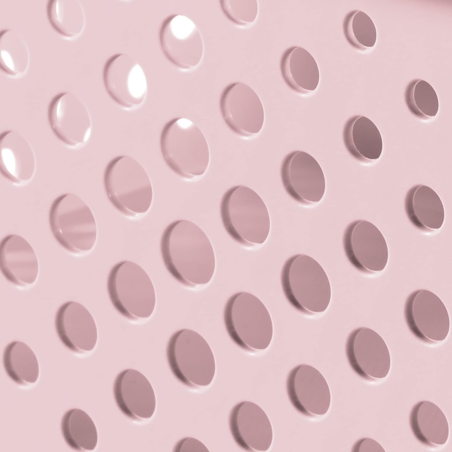 Curver Infinity Dots Set of 4 Storage Baskets, 100% Recycled Resin, Nestable & Multifunctional, 4.5 Litre, Pink - Image 5