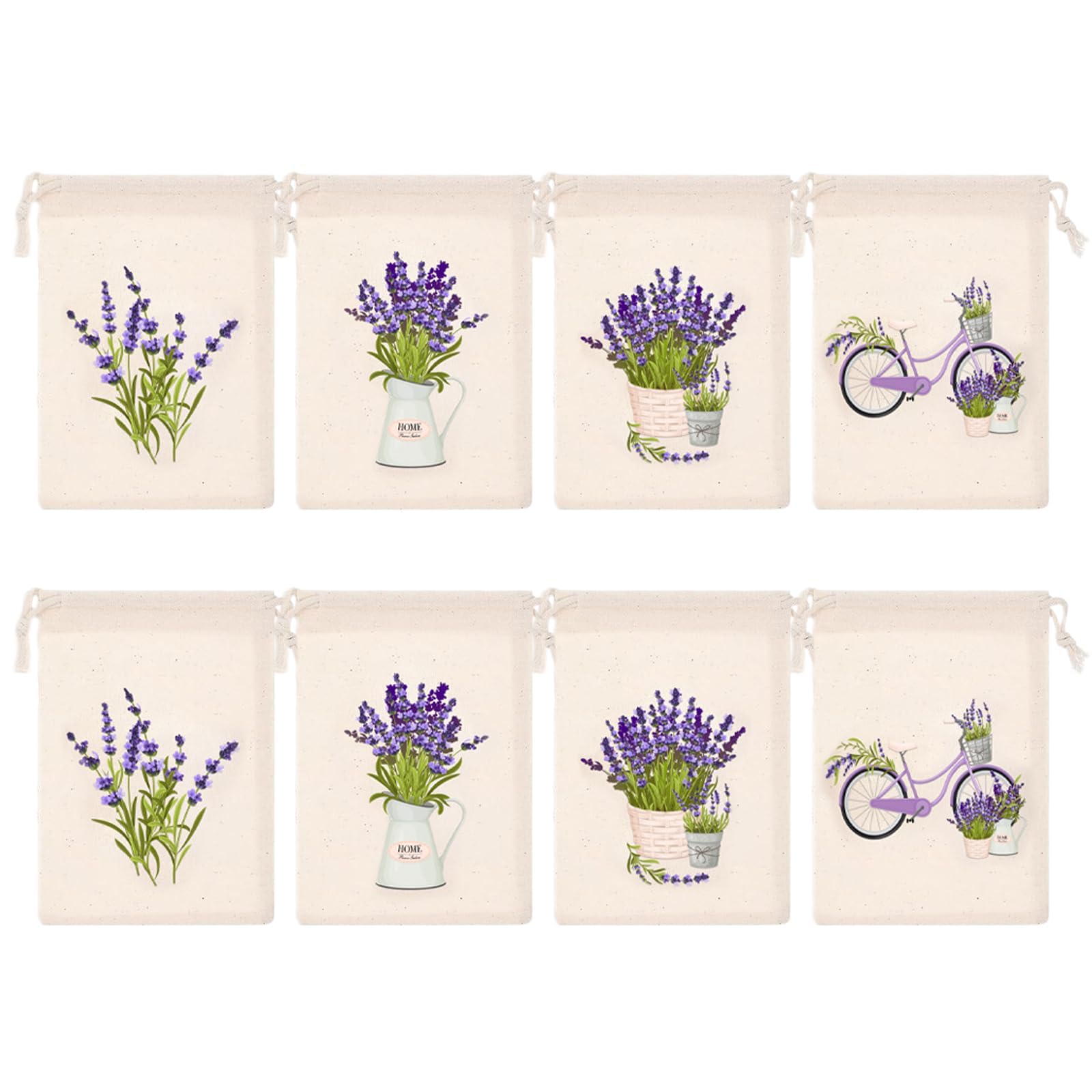 8Pcs Gift Packing Bags, Elegant Purple Gift Bags for Wedding and Party Favors, Size Gift Pouches for Various Occasions-image-20