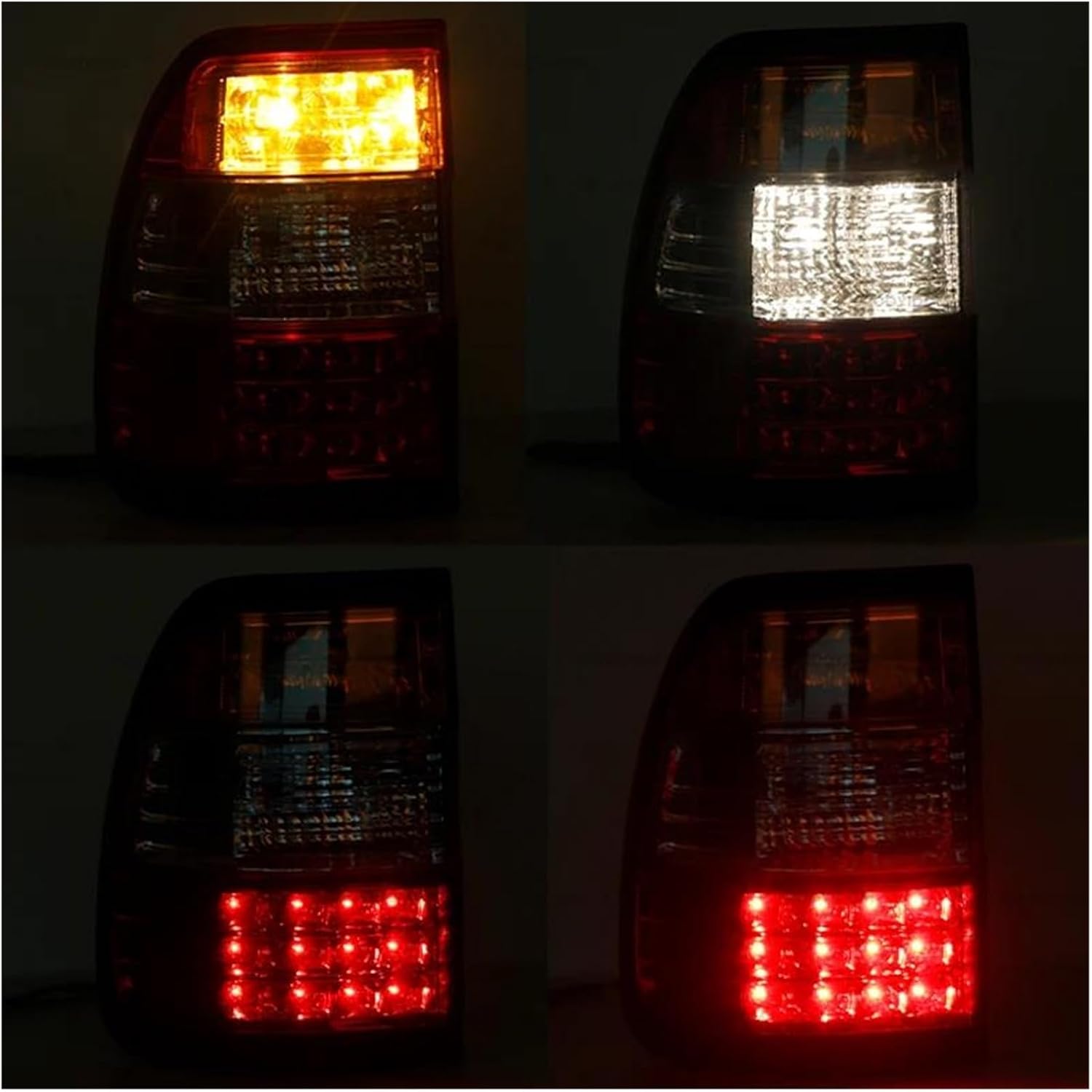 Rear Tail Light Left And Right Car Tail Light Rear Lamp For Toyota For Land For Cruiser 1998-2007 Auto Inner Outside Rear Turn Light Reversing Lights