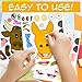 24 Make A Barnyard Farm Animal Stickers - Great Zoo Themed Birthday Party Favors - Fun Craft Project for Children 3+ - Let Your Kids Get Creative & Design Their Favorite Animal Sticker!