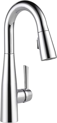 Miniatura 10 de Delta Faucet Essa Llave de una manija para barpreparación con acoplamiento de magnatita y cabezal rociador Touch-Clean, 9913T-BL-DST