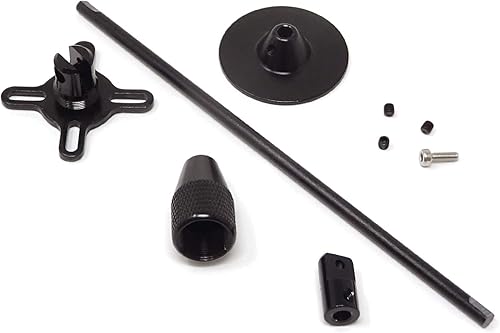 Miniatura 3 de Honbay CNC Aluminio GPS Plegable Antena Base Soporte Soporte Soporte para DJI Quadcopter Multicopter (Negro)