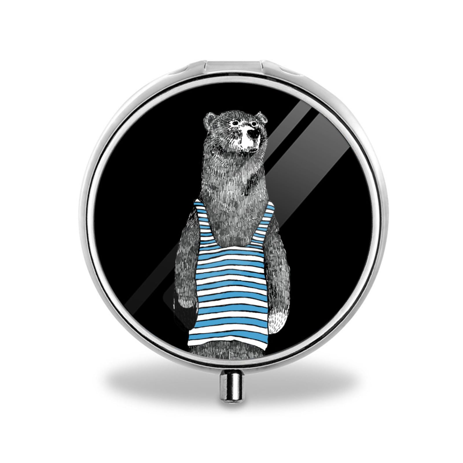 箱袋付き ティファニー 美品 テディベア くま 小物入れ ピルケース PD1e Amazon.co.jp: ピルケース 面白い 服を着た熊 薬ケース サプリメント