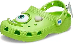 Tamancos unissex infantis Disney Monsters Mike Wazowski (criança pequena/criança grande)