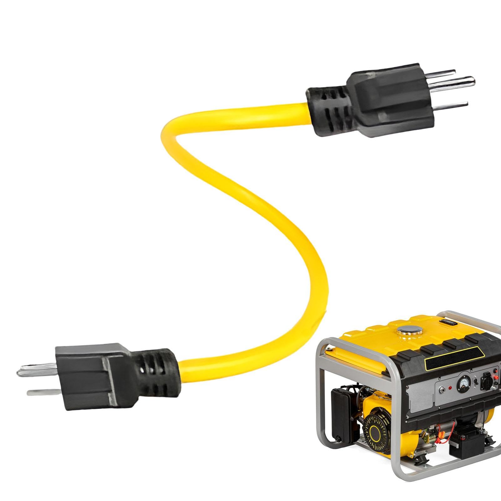 Double Male Generator Cord End 25 Ft 30A 125 250V Flat Generator double-male-generator-cord-end-25-ft-30a-125-250v-flat-generator
