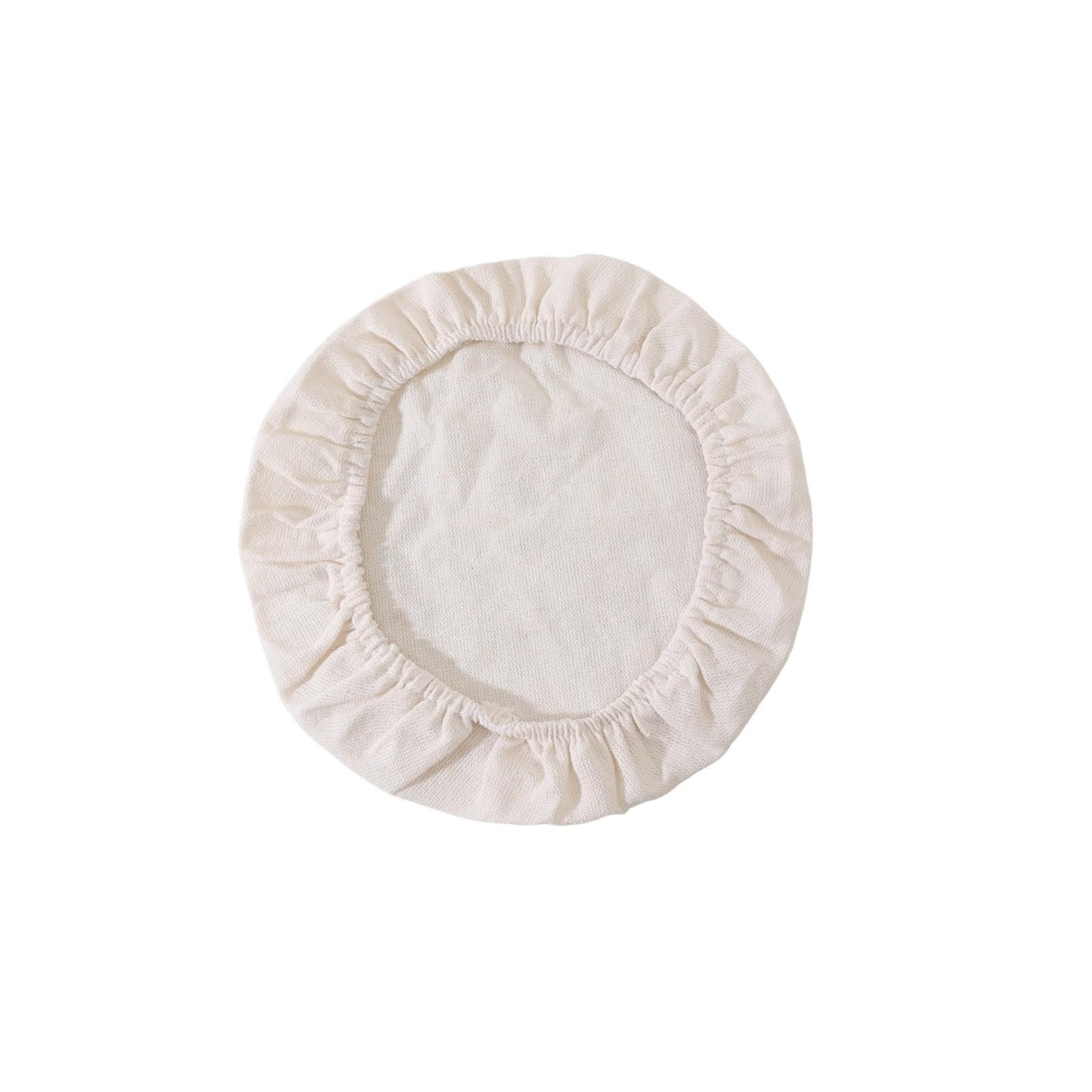 Genérico Cubierta de tela algodón fermentado, cubiertas elásticas for tarros, cesta redonda for fermentación masa, herramientas bricolaje(20cm,6 pcs)