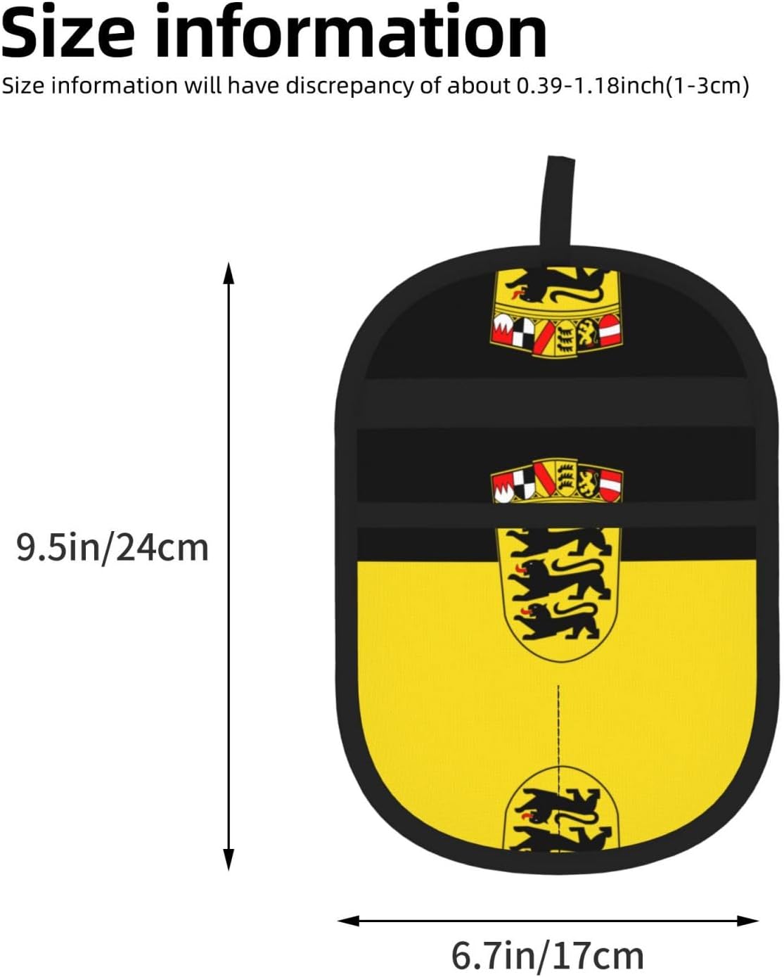 Flag of the State of Baden-Württemberg Print Pet Hair Removal Glove Reusable Dog and Cat Hair Remover for Couch, Furniture, Carpets