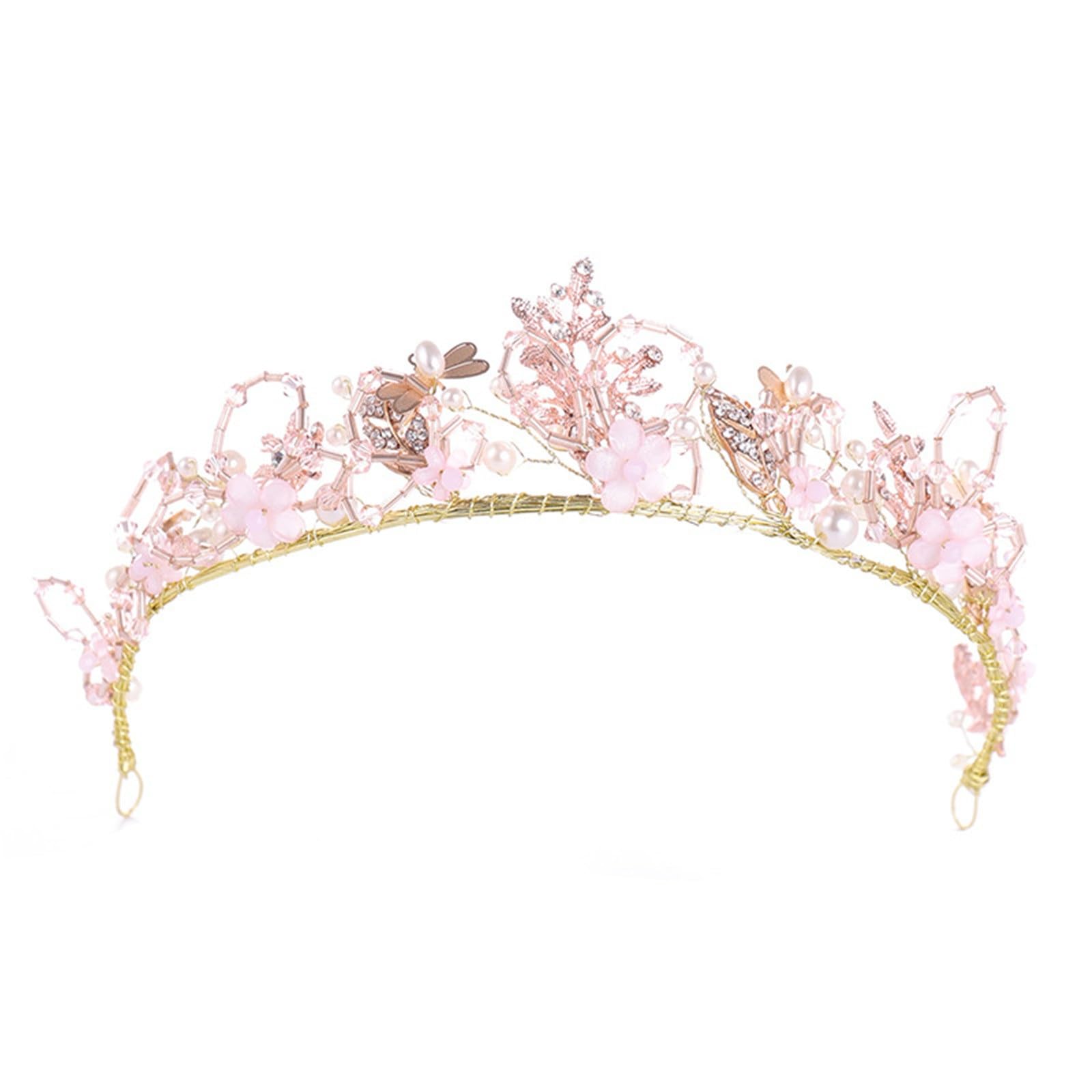 Corona di Cristallo Copricapo da sposa con corona di perle, fasce for capelli per la festa