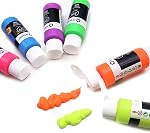 Artecho Neon Paint - Ensemble de 6 Couleurs, 59 ml / 2 oz Peinture acrylique pour décoration, peinture d'art, artisanat d'extérieur et d'intérieur, fournitures pour toile, pierre, bois, tissu, pigments riches imperméables