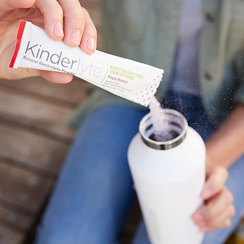 Miniatura 4 de Kinderlyte Polvo de electrolitos hidratación rápida paquetes de fácil apertura mezcla de bebida de suplemento ponche de frutas 16 unidades