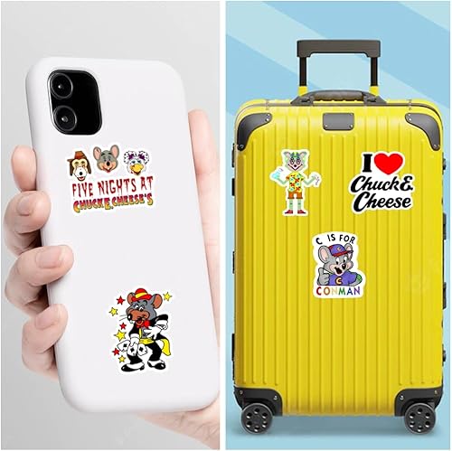 Miniatura 3 de Paquete de 20 calcomanías coloridas de queso de vinilo para estética E, impermeable, para botella de agua, laptop, computadora, equipaje, teléfono,