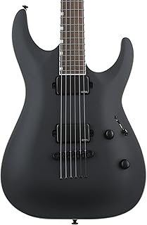 ESP LTD MH-1000 Baritone Electric Guitar - Black Satin