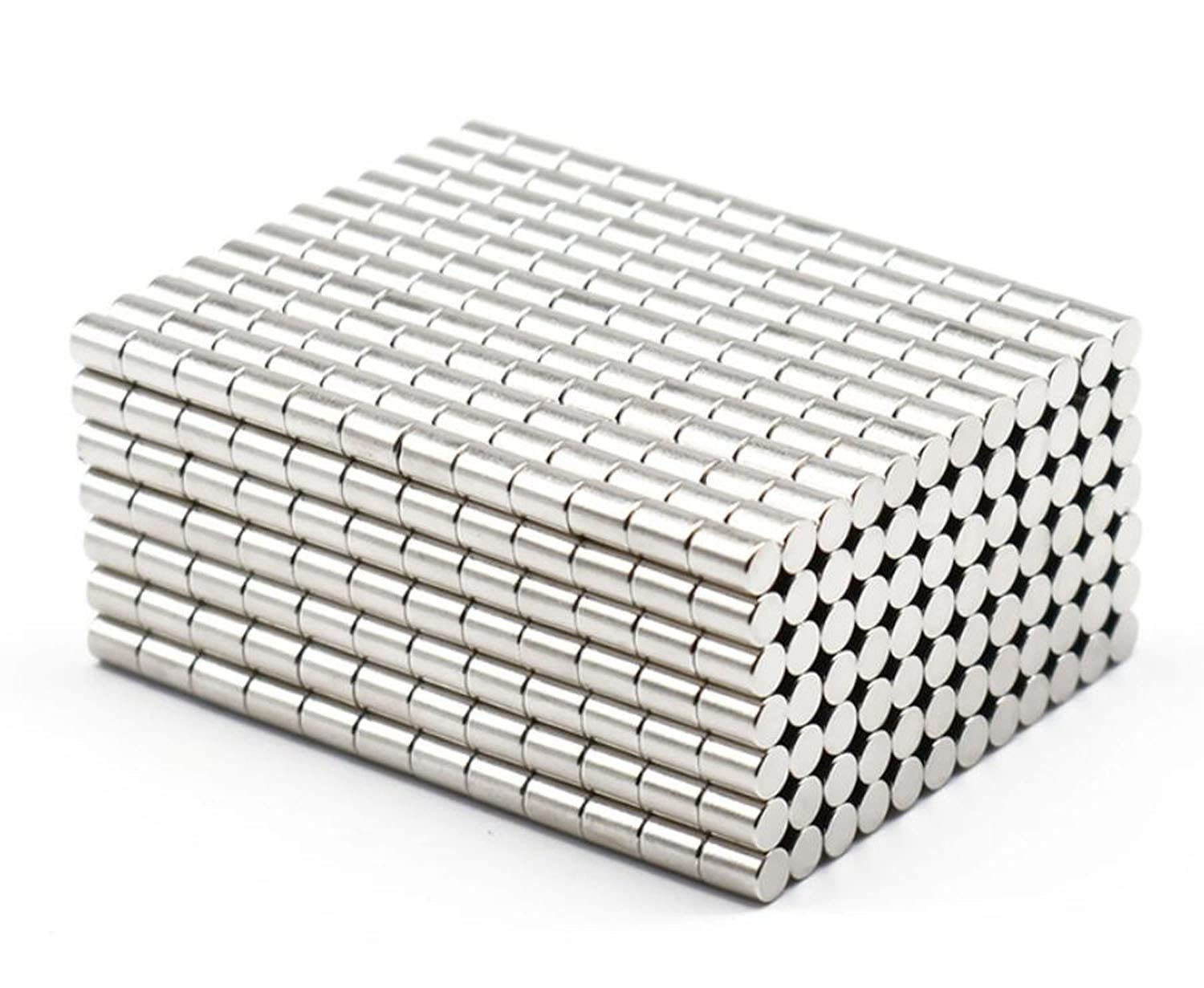 ZDYWY150 Pieces 3 x 4mm Multi-Use Mini Refrigerator Magnets - 0.118 x 0.157inch