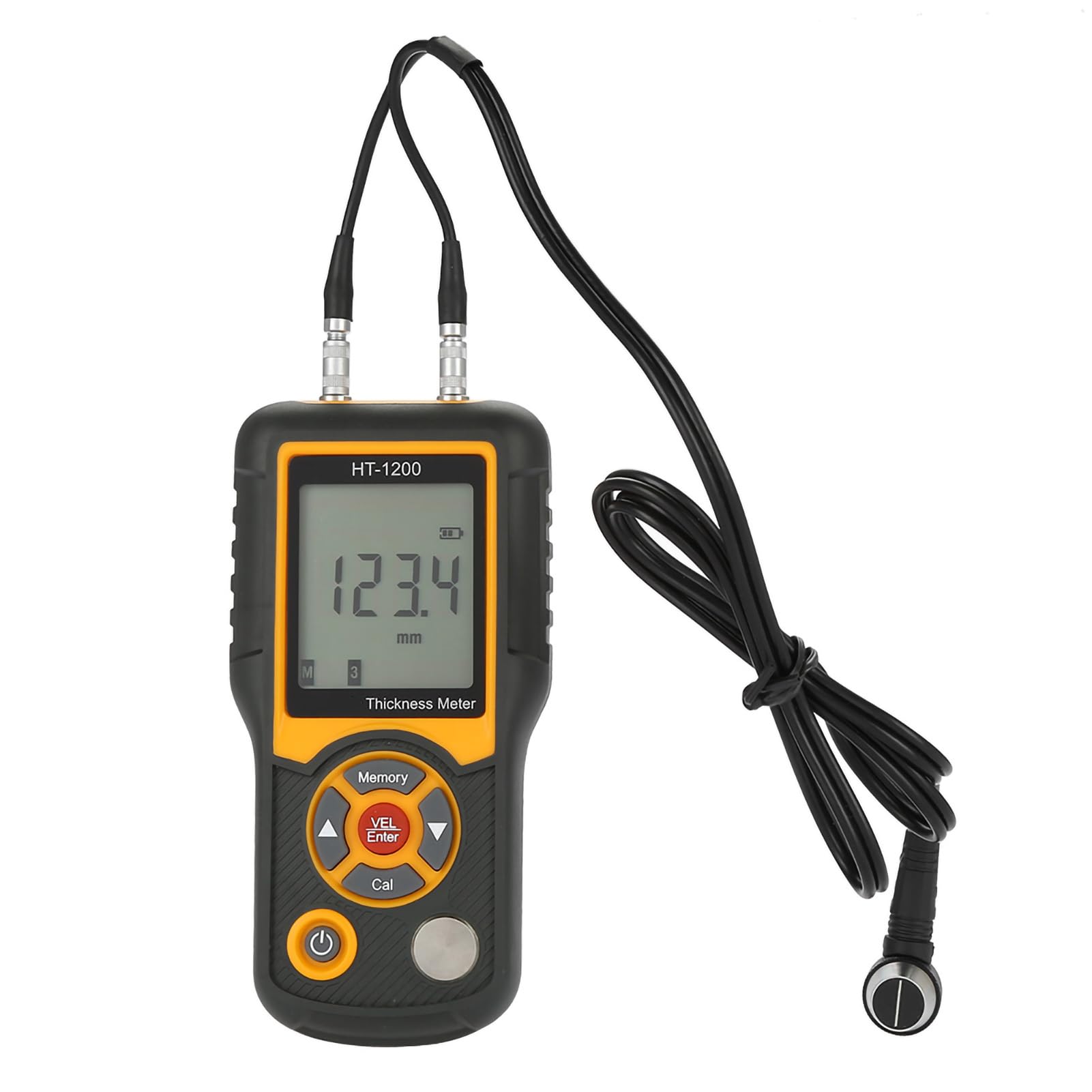 Generic Ultradźwiękowy Miernik Grubości HT-1200 Inteligentne Cyfrowe Narzędzie Pomiarowe LCD Zakres 2–300 Mm do zastosowań Ceramicznych i Szklanych