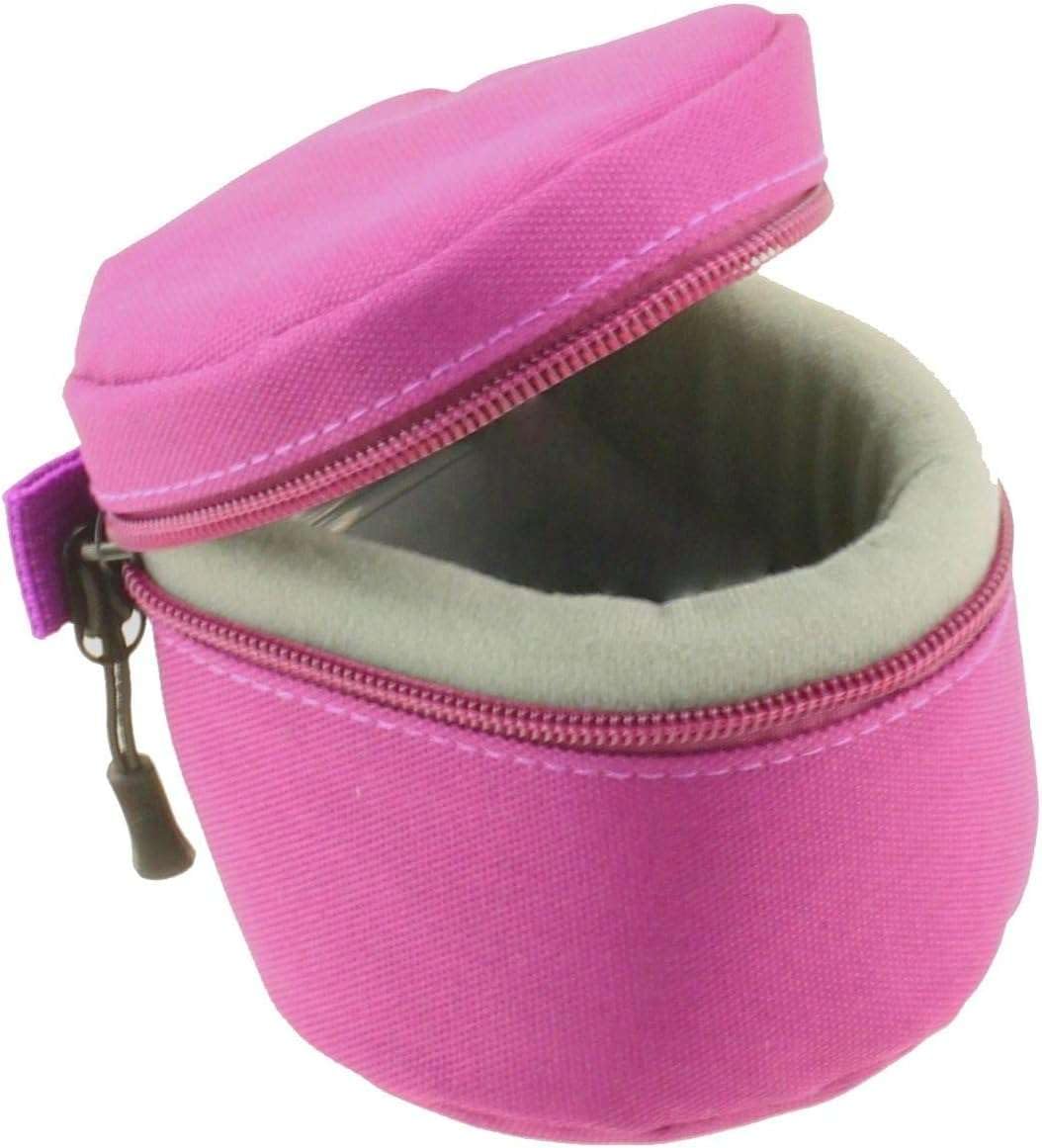 Navitech Purple Water Resistant Camera Lens Protective Case Pouch - Compatible With Tectra 58MM 0.43x Professional HD Wide Angle Lens