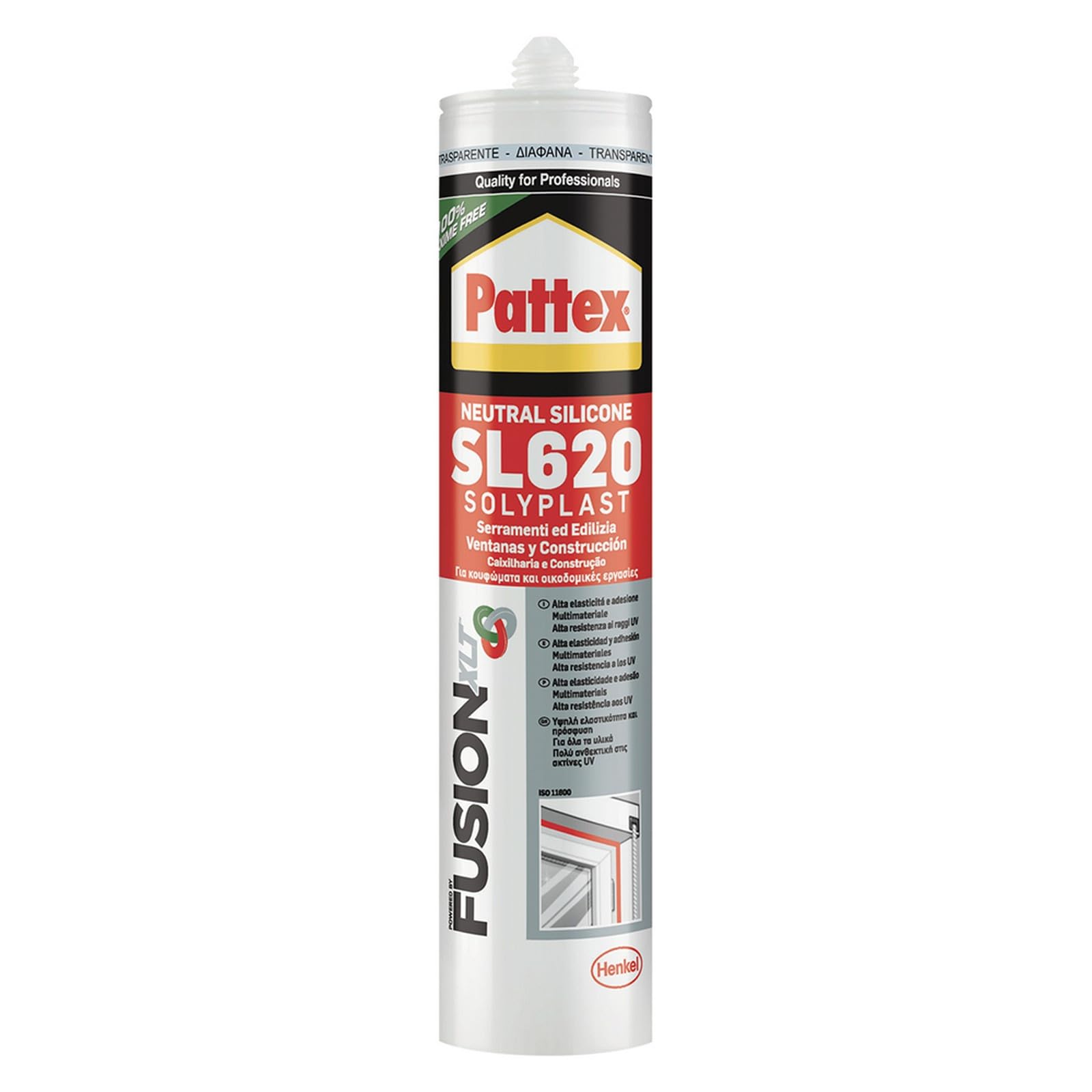1PEZZO SILICONE NEUTRO PER EDILIZIA E SERRAMENTI 'SOLYPLA ml 300 - avorio RAL 1013