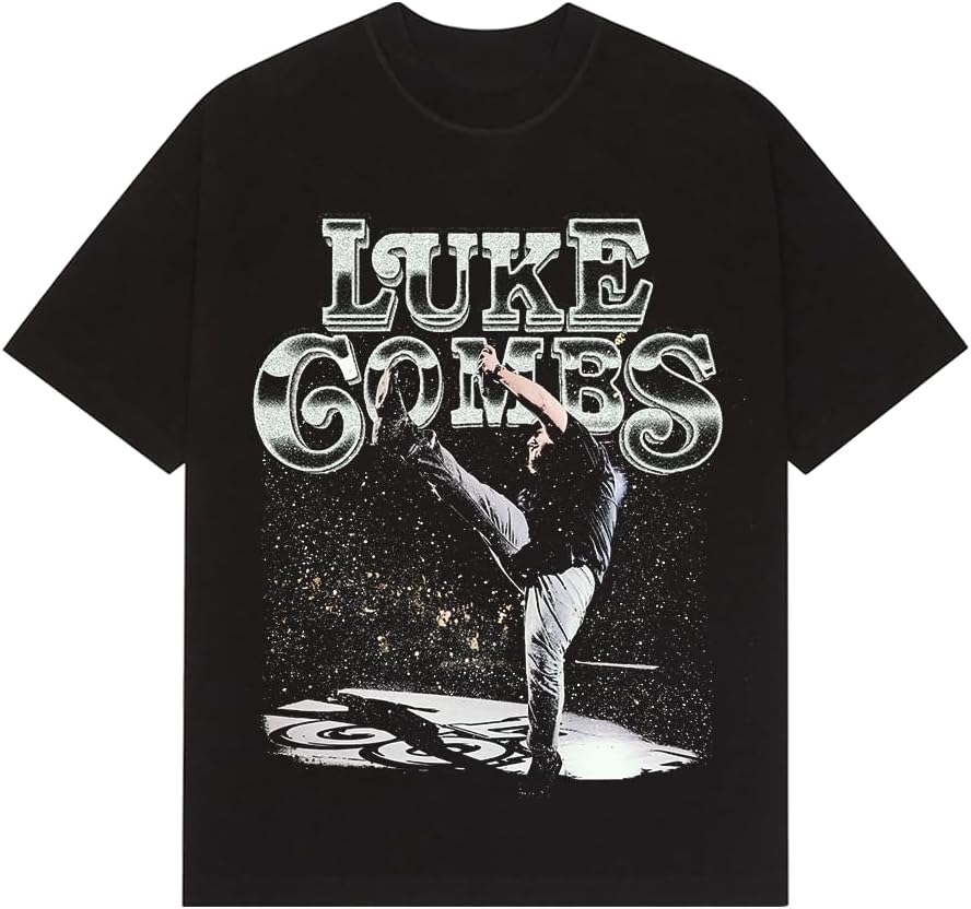 Luke Combs Stage T-Shirt, Black