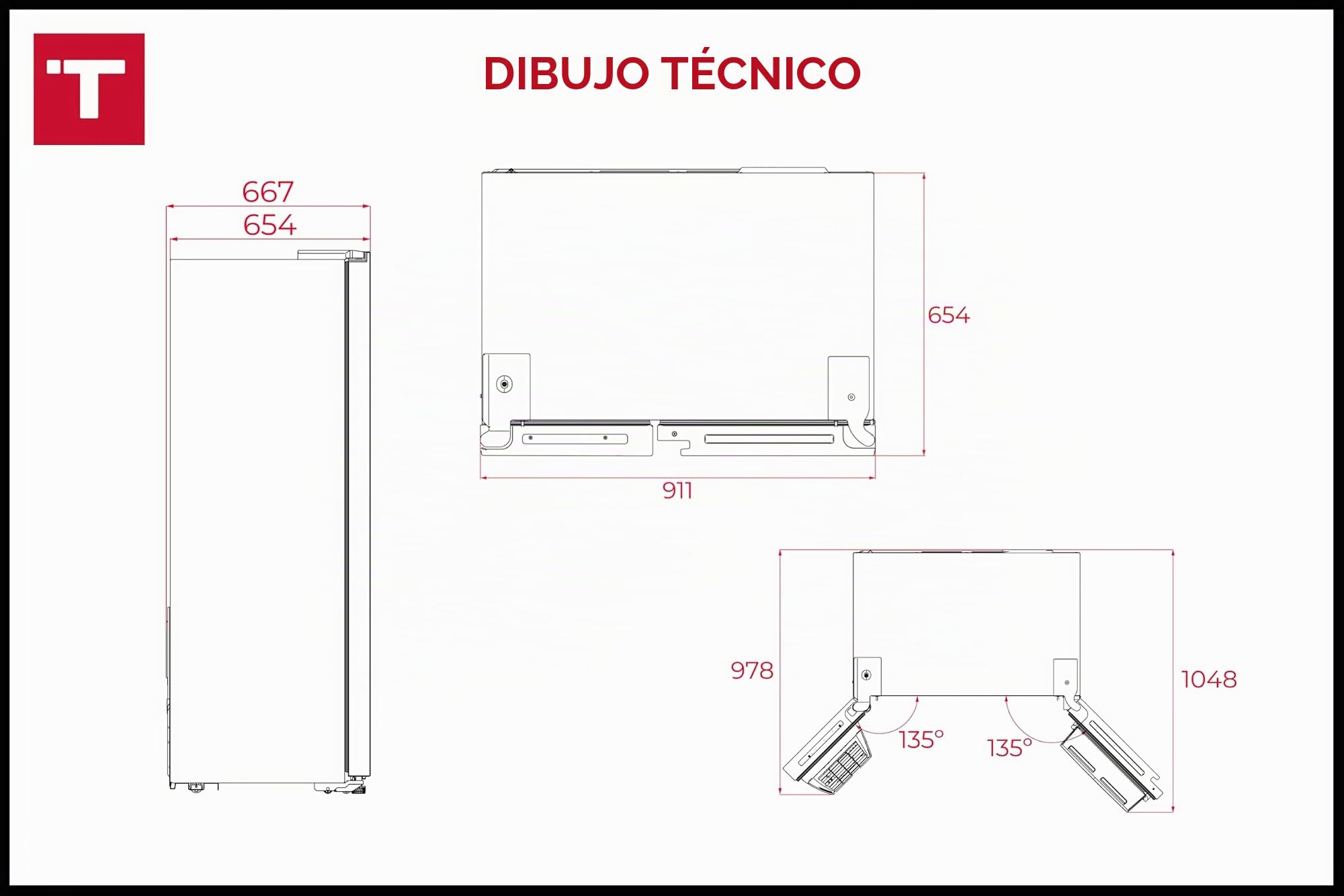 Teka Frigorífico americano 113430057 Clase E 1.7745mX91.1cm No Frost Acero Inoxidable
