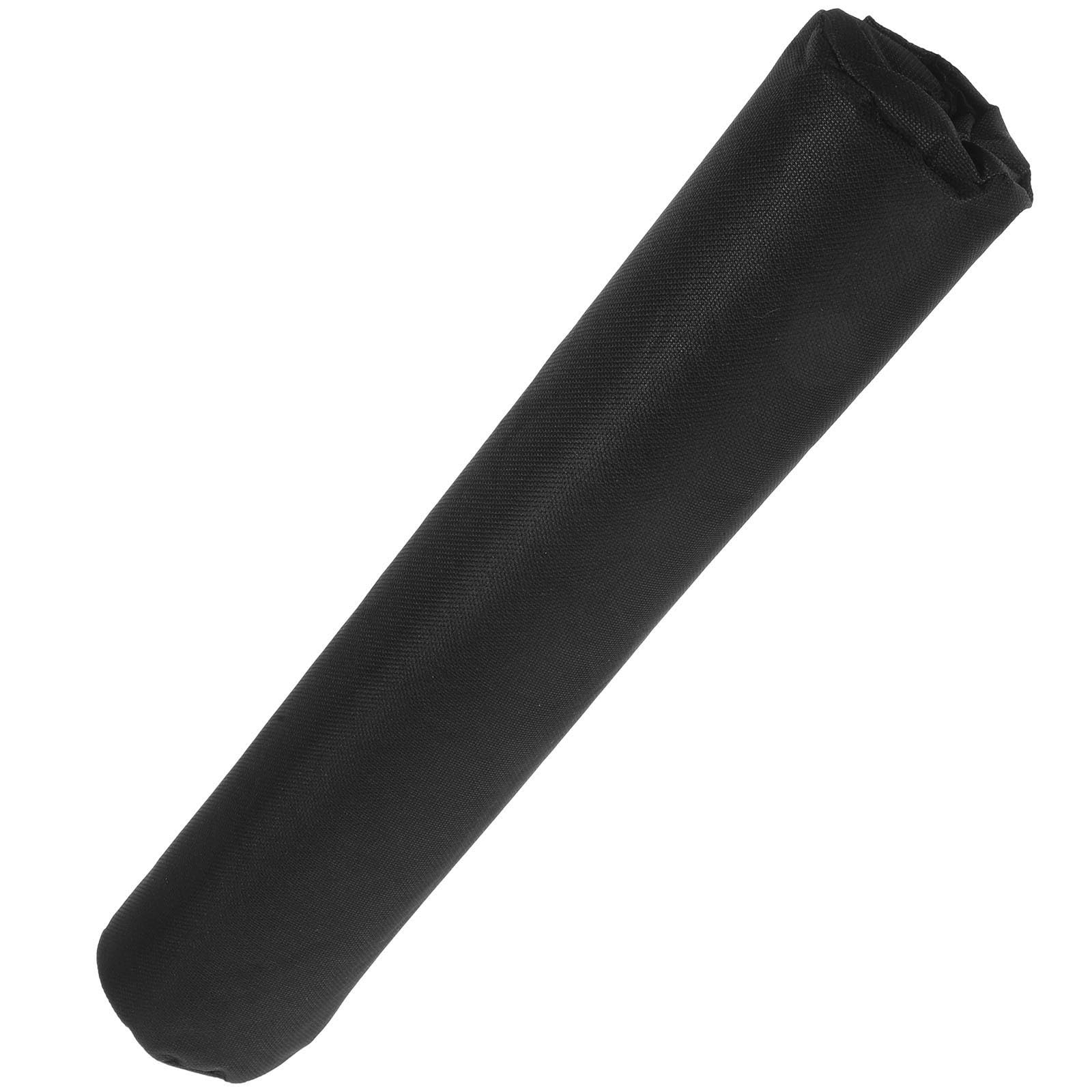Cojín de esponja negra para silla de terraza y pies de exterior en tela