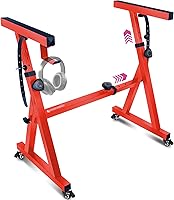 Vista 7 de Liquid Stands - Soporte para teclado con ruedas – Estilo Z ajustable y portátil, profesional, soporte resistente para piano digital en negro – Para