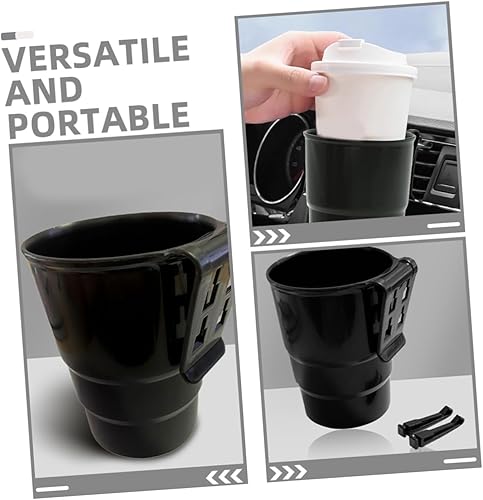 Miniatura 8 de TIDTALEO 2 portavasos, multifunción, organizador de vasos de ventilación de automóvil, elegante soporte para teléfono para bebidas con clip de