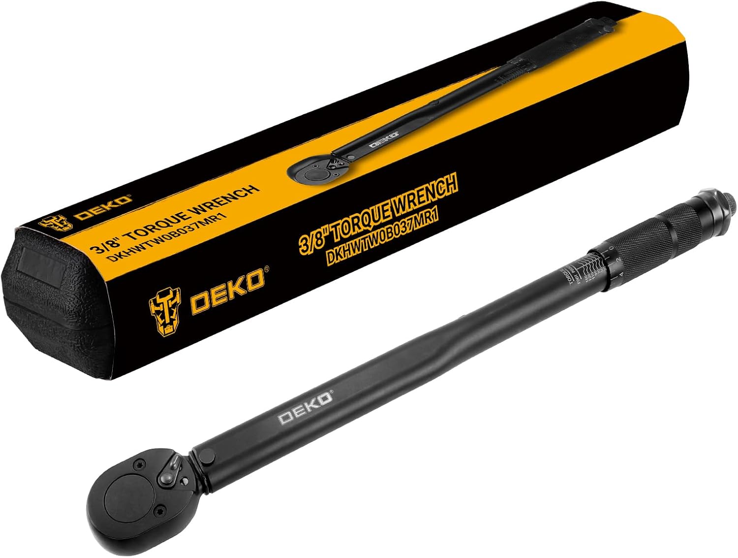 DEKOPRO 3/8 Inch Drive Dual-Direction Torque Wrench, 10-80 Ft-Lb & 13.6-108.5 Nm Range, ±4% Precision, 24-Tooth Chrome Vanadium Ratchet, 14.5inches Anti-Slip Matte Handle