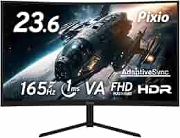 Amazon.co.jp: Pixio PXC243S 湾曲 ゲーミングモニター 24インチ