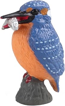 JOKFEICE Birds Figurines, Realistic Kingfisher, Fairy Garden Accessories, Learning Educational Toys for Christmas Birthday Cake Topper Gift for Boys and Girls Toddler