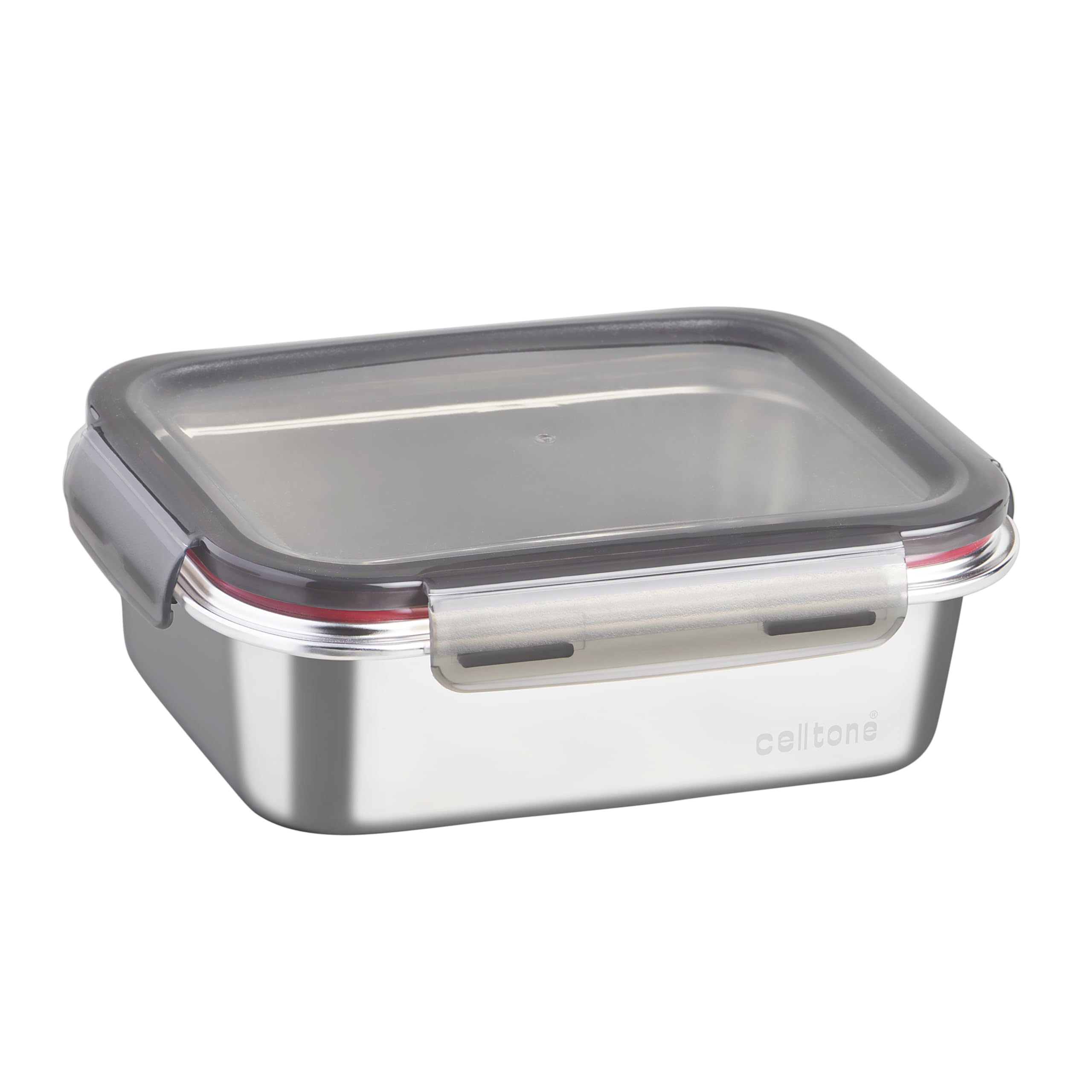 Celltone Fridge to Oven Microwave Safe Stainless Steel Reusable Food Storage Containers with Leak-Proof and Airtight Lids (Rectangle 1300 ML)